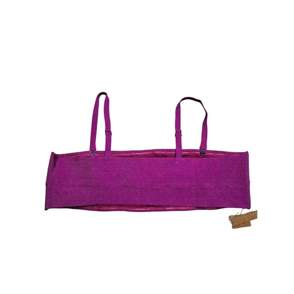 Skims Knit Swim Bandeau Bikini Top Women Size 4X Lollipop